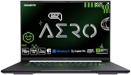 GIGABYTE AERO X16; Copilot+ PC - 165Hz 2560x1600 WQXGA - NVIDIA GeForce RTX 5070 - AMD Ryzen AI 9 HX 370-1TB SSD con 32 GB DDR5 RAM - Windows 11 Home - Gris espacial (GIGABYTE AERO X16 2WHA3USC64AH)