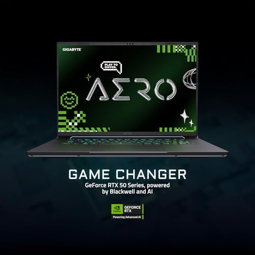 GIGABYTE AERO X16; Copilot+ PC - 165Hz 2560x1600 WQXGA - NVIDIA GeForce RTX 5070 - AMD Ryzen AI 9 HX 370-1TB SSD con 32 GB DDR5 RAM - Windows 11 Home - Gris espacial (GIGABYTE AERO X16 2WHA3USC64AH)