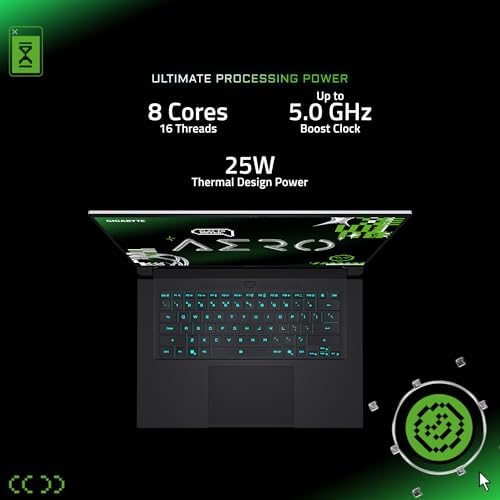 GIGABYTE AERO X16; Copilot+ PC - 165Hz 2560x1600 WQXGA - NVIDIA GeForce RTX 5070 - AMD Ryzen AI 9 HX 370-1TB SSD con 32 GB DDR5 RAM - Windows 11 Home - Gris espacial (GIGABYTE AERO X16 2WHA3USC64AH)