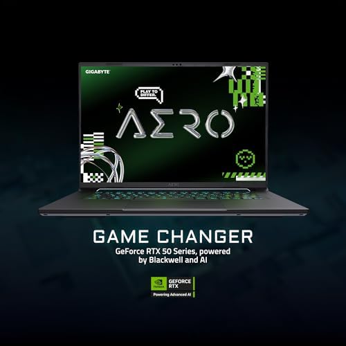 GIGABYTE AERO X16; Copilot+ PC - 165Hz 2560x1600 WQXGA - NVIDIA GeForce RTX 5070 - AMD Ryzen AI 9 HX 370-1TB SSD con 32 GB DDR5 RAM - Windows 11 Home - Gris espacial (GIGABYTE AERO X16 2WHA3USC64AH)