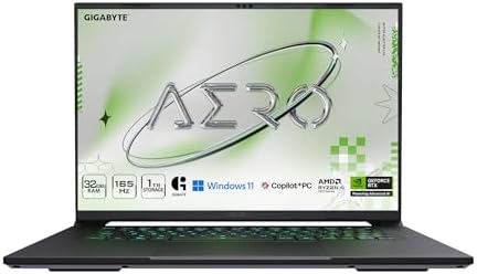 GIGABYTE AERO X16; Copilot+ PC - 165Hz 2560x1600 WQXGA - NVIDIA GeForce RTX 5070 - AMD Ryzen AI 9 HX 370-1TB SSD con 32 GB DDR5 RAM - Windows 11 Home - Gris espacial (GIGABYTE AERO X16 2WHA3USC64AH)