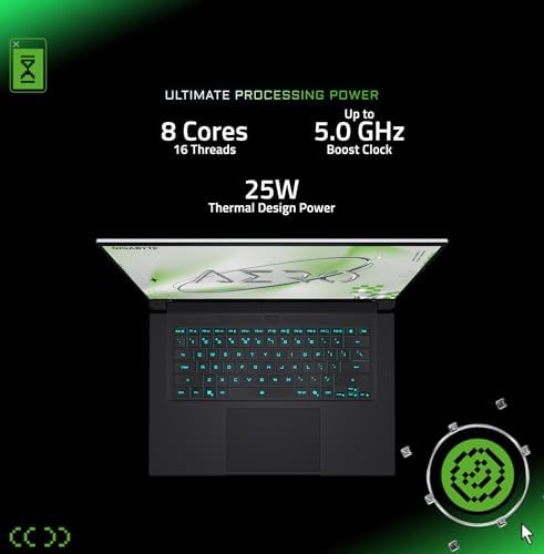 GIGABYTE AERO X16; Copilot+ PC - 165Hz 2560x1600 WQXGA - NVIDIA GeForce RTX 5070 - AMD Ryzen AI 9 HX 370-1TB SSD con 32 GB DDR5 RAM - Windows 11 Home - Gris espacial (GIGABYTE AERO X16 2WHA3USC64AH)