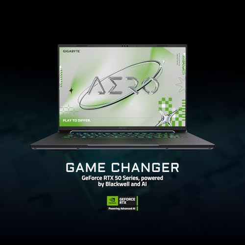 GIGABYTE AERO X16; Copilot+ PC - 165Hz 2560x1600 WQXGA - NVIDIA GeForce RTX 5070 - AMD Ryzen AI 9 HX 370-1TB SSD con 32 GB DDR5 RAM - Windows 11 Home - Gris espacial (GIGABYTE AERO X16 2WHA3USC64AH)