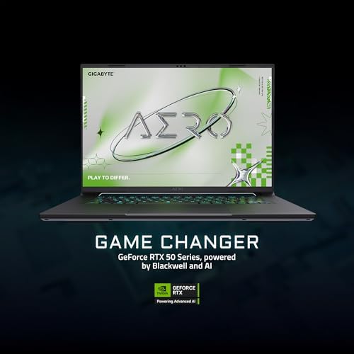 GIGABYTE AERO X16; Copilot+ PC - 165Hz 2560x1600 WQXGA - NVIDIA GeForce RTX 5070 - AMD Ryzen AI 9 HX 370-1TB SSD con 32 GB DDR5 RAM - Windows 11 Home - Gris espacial (GIGABYTE AERO X16 2WHA3USC64AH)