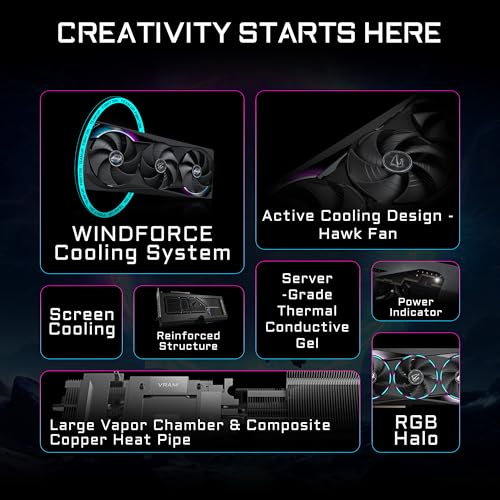 GIGABYTE AORUS GeForce RTX 5070 Master 12G Graphics Card  12GB 192 bit GDDR7  PCIe 5 0  WINDFORCE Cooling System  GV N5070AORUS M 12GD Video Card