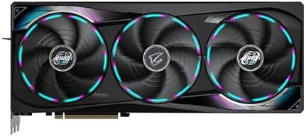 GIGABYTE AORUS GeForce RTX 5090 Master 32G Graphics Card  by NVIDIA  WINDFORCE Cooling System  DisplayPort & HDMI   Video Output Interface  32GB 512 bit GDDR7  GV N5090AORUS M 32GD Video Cardo
