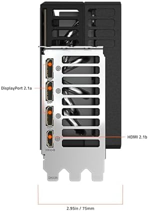 GIGABYTE AORUS GeForce RTX 5090 Master 32G Graphics Card  by NVIDIA  WINDFORCE Cooling System  DisplayPort & HDMI   Video Output Interface  32GB 512 bit GDDR7  GV N5090AORUS M 32GD Video Cardo