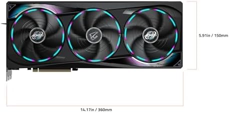 GIGABYTE AORUS GeForce RTX 5090 Master 32G Graphics Card  by NVIDIA  WINDFORCE Cooling System  DisplayPort & HDMI   Video Output Interface  32GB 512 bit GDDR7  GV N5090AORUS M 32GD Video Cardo