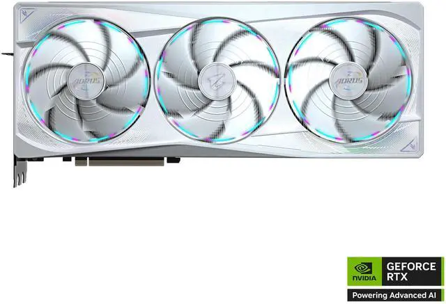 Tarjeta gráfica GIGABYTE AORUS GeForce RTX 5090 de 32 GB GDDR7 PCI Express 5.0 ATX GV-N5090AORUSM ICE-32GD