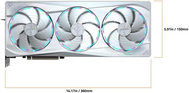 Tarjeta gráfica GIGABYTE AORUS GeForce RTX 5090 de 32 GB GDDR7 PCI Express 5.0 ATX GV-N5090AORUSM ICE-32GD