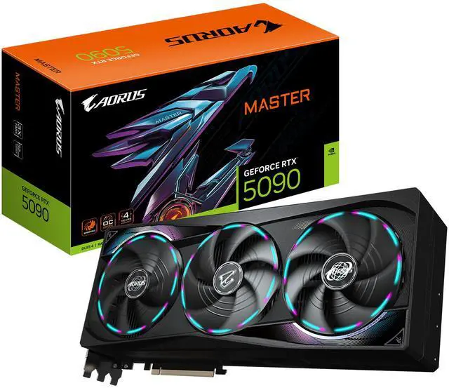 Tarjeta gráfica GIGABYTE AORUS GeForce RTX 5090 de 32 GB GDDR7 PCI Express 5.0 ATX GV-N5090AORUS M-32GD