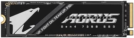 GIGABYTE AORUS Gen4 7300 SSD 2TB  w/o Heat Spreader  PCIe 4 0 NVMe M 2 Internal Solid State Drive with Read Speed Up to 7300MB/s  Write Speed Up to 6850MB/s  AG4732TB N