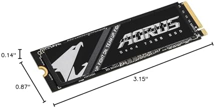 GIGABYTE AORUS Gen4 7300 SSD 2TB  w/o Heat Spreader  PCIe 4 0 NVMe M 2 Internal Solid State Drive with Read Speed Up to 7300MB/s  Write Speed Up to 6850MB/s  AG4732TB N