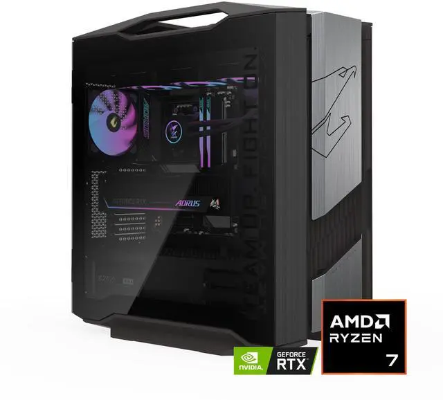 GIGABYTE AORUS SUPREME 5 Gaming Desktop PC  AMD Ryzen 7 9800X3D  AORUS RTX 5090  64GB DDR5 RAM  2TB Gen5 NVMe SSD  Windows 11 Home  Black