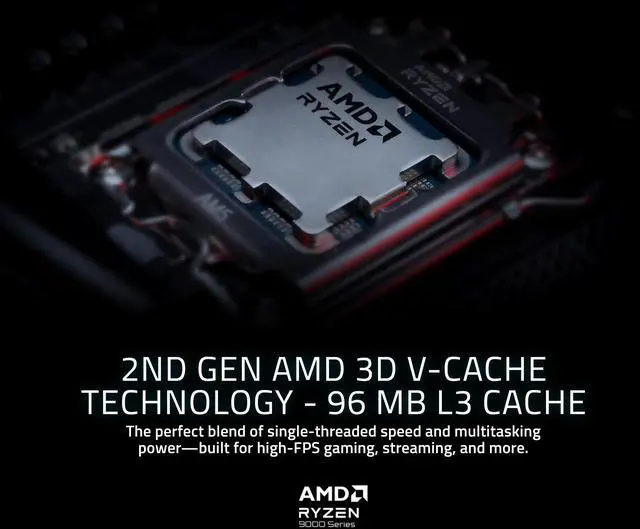 GIGABYTE AORUS SUPREME 5 Gaming Desktop PC  AMD Ryzen 7 9800X3D  AORUS RTX 5090  64GB DDR5 RAM  2TB Gen5 NVMe SSD  Windows 11 Home  Black