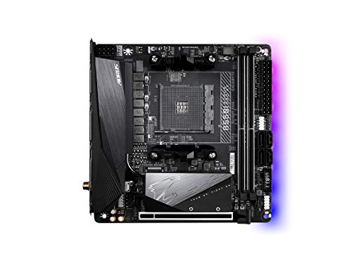 GIGABYTE B550I AORUS PRO AX|Placa madre para juegos: AM4 AMD/B550/Mini-ATX/Dual M.2/SATA 6Gb/s/USB 3.2 Gen1/WiFi 6/2.5 GbE LAN/PCIe4.0/Realtek ALC1220VB/DisplayPort 1.4/2 HDMI 2.0B/RGB Fusion 2.0/DDR4