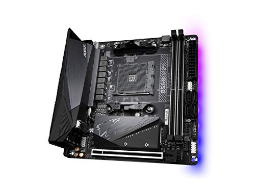 GIGABYTE B550I AORUS PRO AX|Placa madre para juegos: AM4 AMD/B550/Mini-ATX/Dual M.2/SATA 6Gb/s/USB 3.2 Gen1/WiFi 6/2.5 GbE LAN/PCIe4.0/Realtek ALC1220VB/DisplayPort 1.4/2 HDMI 2.0B/RGB Fusion 2.0/DDR4