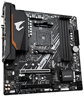 GIGABYTE B550M AORUS Elite AX  rev 1 3  Motherboard  Supports AMD AM4 Ryzen 5000 Processors  Micro ATX  DDR4  Single M 2  SATA 6Gb/s  Realtek GbE LAN  PCIe 4 0