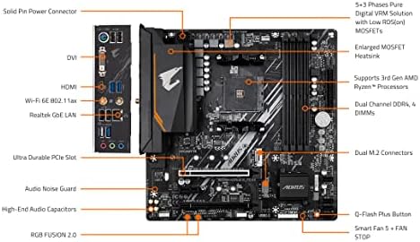 GIGABYTE B550 AORUS ELITE AX V2 Motherboard  Supports AMD AM4 Ryzen 5000 Processors  ATX  DDR4  Dual M 2  SATA 6Gb/s  2 4/5 GHz Dual Band  2 5 GbE LAN  PCIe 4 0