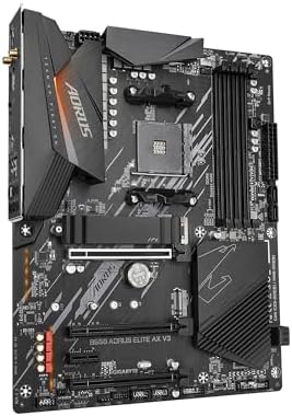 GIGABYTE B550 AORUS ELITE AX V2 Motherboard  Supports AMD AM4 Ryzen 5000 Processors  ATX  DDR4  Dual M 2  SATA 6Gb/s  2 4/5 GHz Dual Band  2 5 GbE LAN  PCIe 4 0