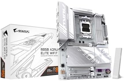 GIGABYTE B650M AORUS Elite AX  AM5/ LGA 1718/ AMD B650/ Micro ATX/ 5 Year Warranty/ DDR5/ 2  M 2/ PCIe 5 0/ USB 3 2 Gen2X2 Type C/Intel 2 5GbE LAN/Q Flash Plus/EZ Latch/Gaming Motherboard 
