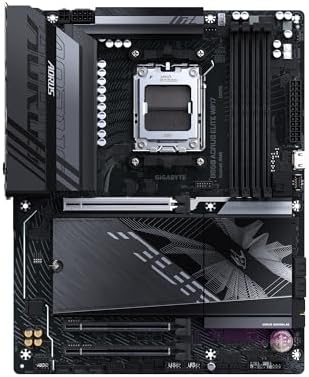 GIGABYTE B650M AORUS Elite AX  AM5/ LGA 1718/ AMD B650/ Micro ATX/ 5 Year Warranty/ DDR5/ 2  M 2/ PCIe 5 0/ USB 3 2 Gen2X2 Type C/Intel 2 5GbE LAN/Q Flash Plus/EZ Latch/Gaming Motherboard 