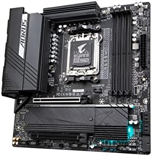 GIGABYTE B650M AORUS Elite AX AMD AM5 mATX Motherboard  Support Ryzen 9000/8000/7000 Series  DDR5  12 2 2 Power Phase  PCIe 5 0 M 2  USB C 3 2 Gen 2  WIFI6E  2 5GbE  EZ Latch  Q Flash  RGB Fusion