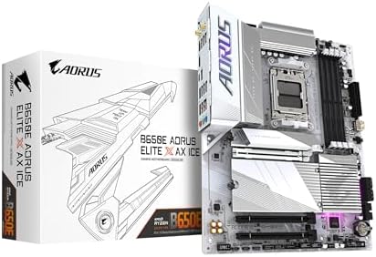 GIGABYTE B650M AORUS Elite AX AMD AM5 mATX Motherboard  Support Ryzen 9000/8000/7000 Series  DDR5  12 2 2 Power Phase  PCIe 5 0 M 2  USB C 3 2 Gen 2  WIFI6E  2 5GbE  EZ Latch  Q Flash  RGB Fusion