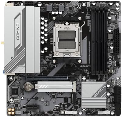 GIGABYTE B650M Gaming Plus WiFi AM5 LGA 1718 AMD B650 M ATX  DDR5  PCIe 4 0 M 2  PCIe 4 0  USB 3 2 Gen 1 Type C  Wi Fi 6E  2 5GbE LAN