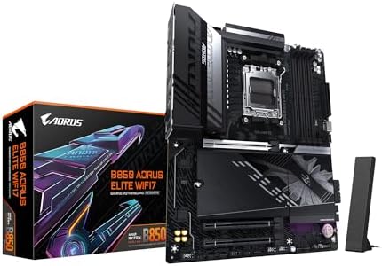 GIGABYTE B650 AORUS Elite AX V2  AM5/ LGA 1718/ AMD/ B650/ ATX/ 5 Year Warranty/ DDR5/ Triple M 2/ PCIe 5 0/ USB 3 2 Gen2X2 Type C/WiFi 6E/ 2 5GbE LAN/Q Flash Plus/EZ Latch/Motherboard 