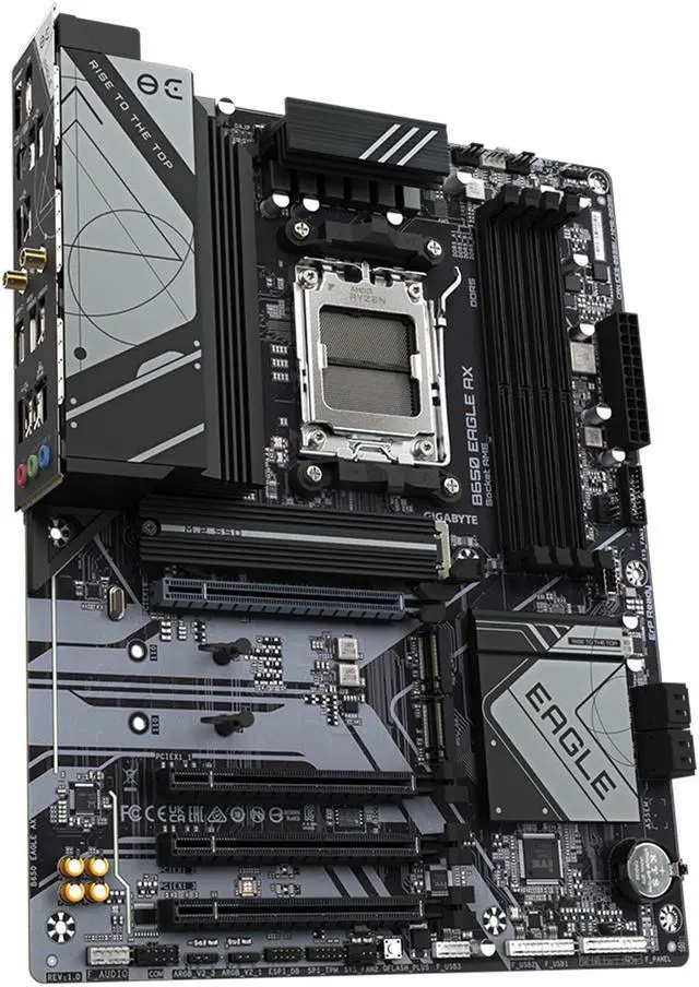 GIGABYTE B650 EAGLE AX AM5 LGA 1718 AMD B650 ATX, DDR5 Triple M.2, PCIe 5.0, USB 3.2 Gen2x2 Tipo-C, AMD Wi-Fi 6E, Realtek GbE LAN