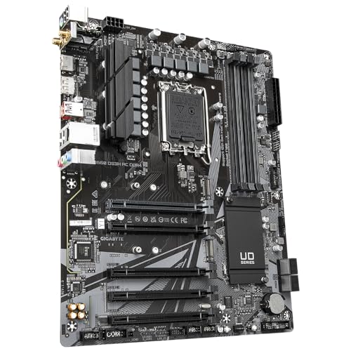 GIGABYTE B660 DS3H AX DDR4 B660 Intel LGA 1700 ATX Motherboard with DDR4  Dual M 2  2 x PCIe 4 0  USB 3 2 Gen2 Type C  2 5GbE LAN  Renewed 
