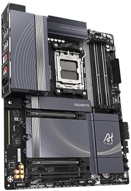 GIGABYTE B850 AI TOP AMD AM5 LGA 1718 Motherboard  ATX  DDR5  3X M 2  PCIe 5 0  USB C  WIFI7  10GbE LAN  EZ Latch  5 Year Warranty