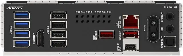 GIGABYTE B850 AORUS STEALTH AMD AM5 Motherboard  ATX  DDR5  4x M 2  PCIe 5 0  USB C  WIFI7  5GbE LAN