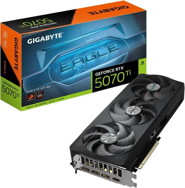 Tarjeta gráfica GIGABYTE Eagle GeForce RTX 5070 Ti de 16 GB GDDR7 PCI Express 5.0 ATX GV-N507TEAGLE OC-16GD