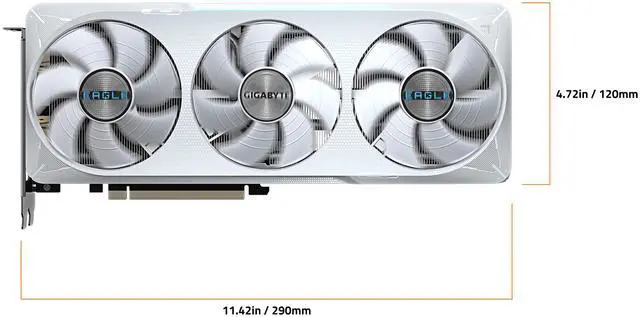 GIGABYTE Eagle GeForce RTX 5070 12GB GDDR7 PCI Express 5 0 ATX Graphics Card GV N5070EAGLEOC ICE 12GD