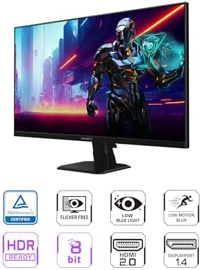 GIGABYTE GS27Q Advanced   27 IPS Gaming Monitor   QHD 2560x1440 180Hz   1ms MPRT   AMD FreeSync   HDMI  DP   Black  GS27Q A US 