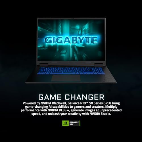 GIGABYTE Gaming A18 Gaming Laptop   165Hz 2560x1600 WQXGA   NVIDIA GeForce RTX 5070   AMD Ryzen 7 260 1TB SSD with 32GB DDR5 RAM   Windows 11 Home   Black Steel