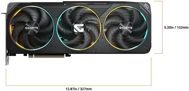 GIGABYTE Gaming GeForce RTX 5070 12GB GDDR7 PCI Express 5 0 ATX Graphics Card GV N5070GAMING OC 12GD