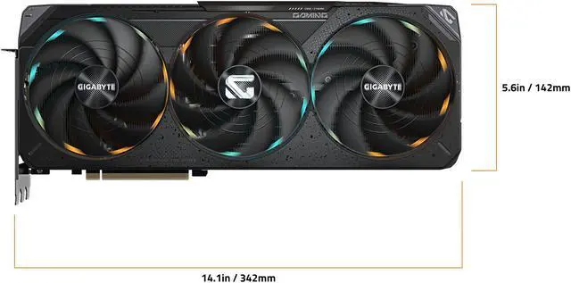 GIGABYTE Gaming GeForce RTX 5070 Ti 16GB GDDR7 PCI Express 5 0 ATX Graphics Card GV N507TGAMING OC 16GD