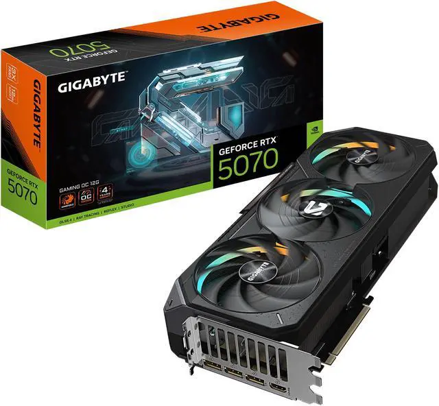 GIGABYTE Gaming GeForce RTX 5070 Ti 16GB GDDR7 PCI Express 5 0 ATX Graphics Card GV N507TGAMING OC 16GD