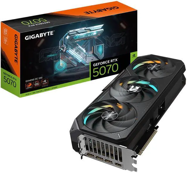 GIGABYTE Gaming GeForce RTX 5070 Ti 16GB GDDR7 PCI Express 5 0 ATX Graphics Card GV N507TGAMING OC 16GD