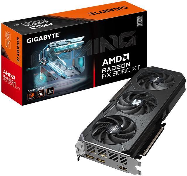 GIGABYTE Gaming Radeon RX 9060 XT 8GB GDDR6 PCI Express 5 0 x16 ATX Graphics Card GV R9060XTGAMING OC 8GD RX 9060XT