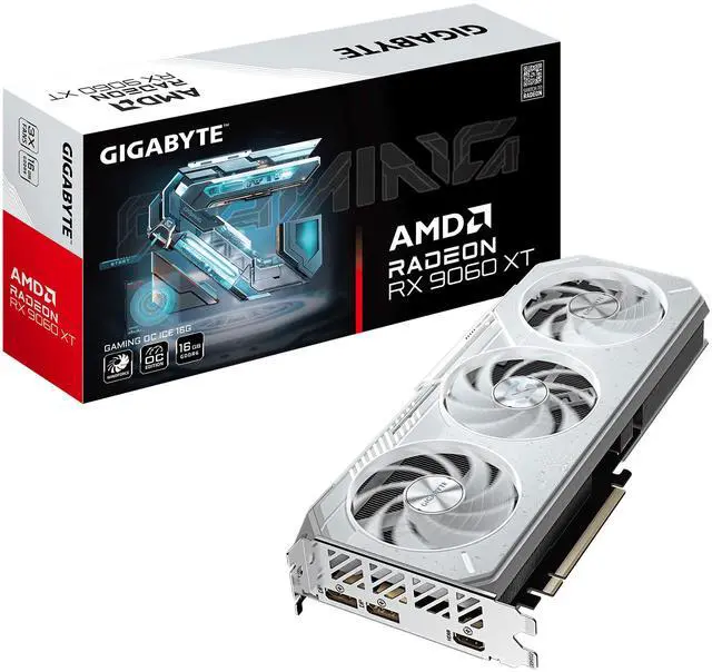 GIGABYTE Gaming Radeon RX 9060 XT 16GB GDDR6 PCI Express 5 0 x16 ATX Graphics Card GV R906XGAMINGOCICE 16GD