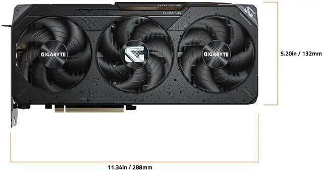 GIGABYTE Gaming Radeon RX 9070 XT 16GB GDDR6 PCI Express 5 0 x16 Graphics Card GV R9070XTGAMING 16GD