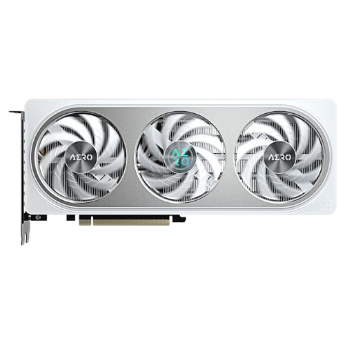 GIGABYTE Tarjeta gráfica GeForce RTX 5060 Ti AERO OC 16G, 16 GB 128 bits GDDR7, PCIe 5.0, sistema de refrigeración WINDFORCE, tarjeta de video GV-N506TAERO OC-16GD