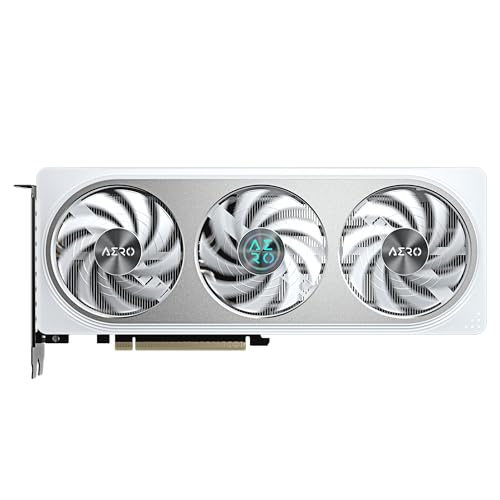 GIGABYTE Tarjeta gráfica GeForce RTX 5060 AERO OC 8G, 8 GB 128 bits GDDR7, PCIe 5.0, sistema de refrigeración WINDFORCE, tarjeta de video GV-N5060AERO OC-8GD