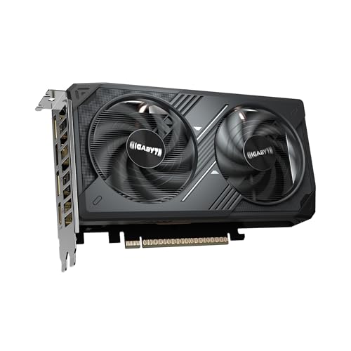 GIGABYTE GeForce RTX 5050 WINDFORCE OC 8G Graphics Card  8GB 128 bit GDDR6  PCIe 5 0  WINDFORCE Cooling System  GV N5050WF2OC 8GD Video Card