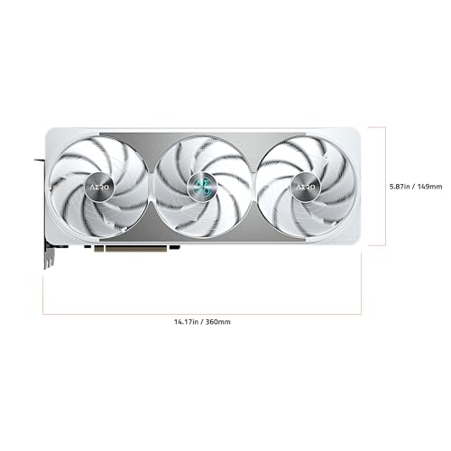 GIGABYTE GeForce RTX 5070 Ti AERO OC 16G Graphics Card  16GB 256 bit GDDR7  PCIe 5 0  WINDFORCE Cooling System  GV N507TAERO OC 16GD Video Card