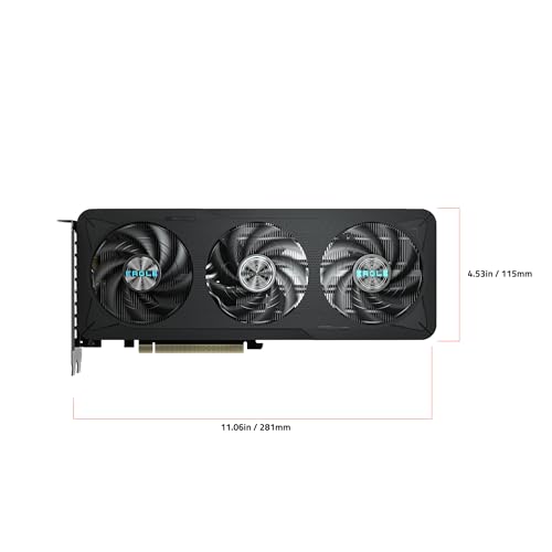 GIGABYTE GeForce RTX 5060 Ti Eagle MAX OC 16G Graphics Card  16GB 128 bit GDDR7  PCIe 5 0  WINDFORCE Cooling System  GV N506TEAGLEMAX OC 16GD Video Card